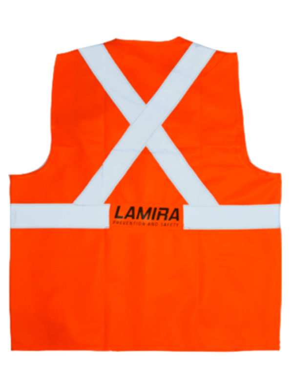 chaleco 2 Chaleco Alta Visibilidad con Bolsas LAMIRA Naranja