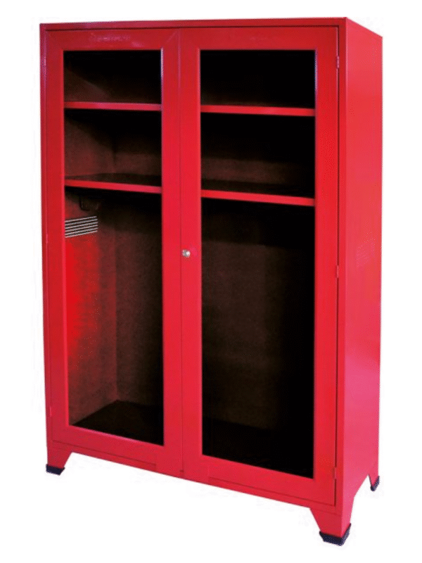 gabinete 1 GABINETE ROJO P/6 TRAJES DE BOMBERO 40 X 122 X 180 CM EXTINFLAM