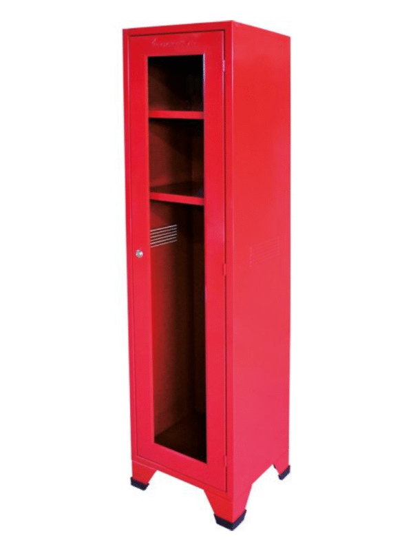 gabinete 1 espacio 1 GABINETE ROJO P/1 TRAJE DE BOMBERO 40 X 45 X 180 CM EXTINFLAM