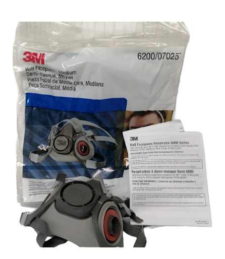RESPIRADOR 6200 MEDIA 3m