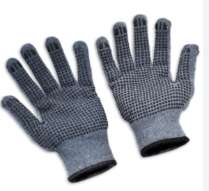 GUANTE JAPONES  CON PUNTOS PVC GRIS