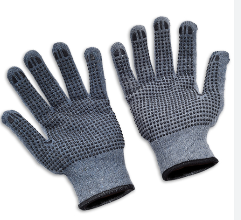 GUANTE JAPONES  CON PUNTOS PVC GRIS