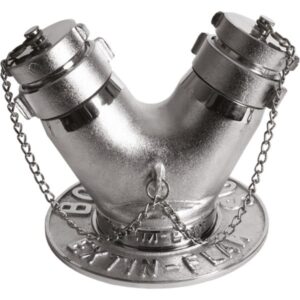 TOMA SIAMESA EXTIN FLAM 4'' NPT X 2.5'' NST BRONCE CROMADO