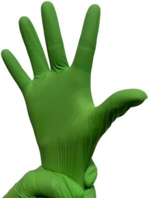 GUANTESDENITRILOUNISEALCOLORVERDELIMATALLAG.jpg GUANTES DE NITRILO UNISEAL COLOR VERDE LIMA TALLA G