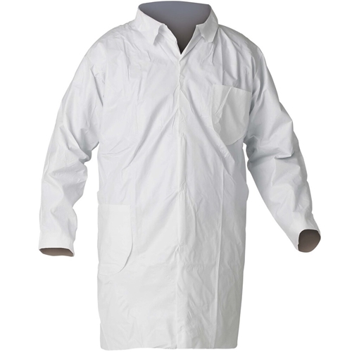 TAC-LC-MP-XL/MICROPORUS LAB COAT. COLOR WHITE.