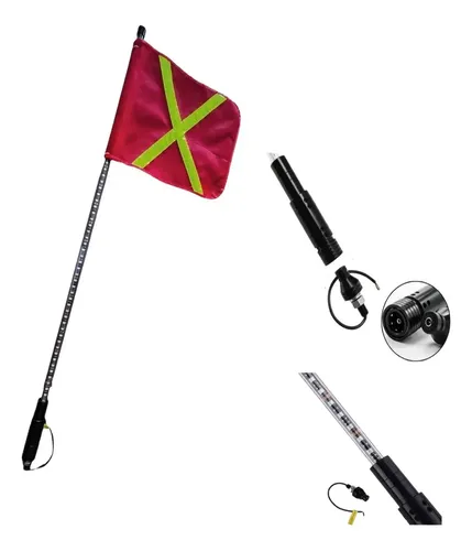 ANTENA LED 1.20M AMBAR