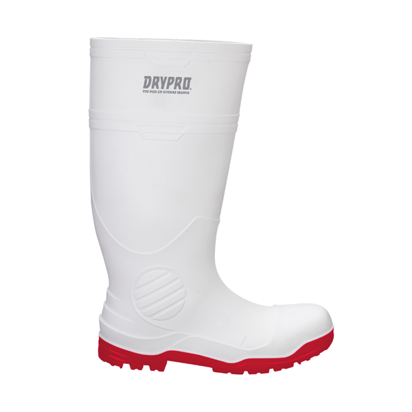 BOTA DE HULE BLANCA CON CASCO