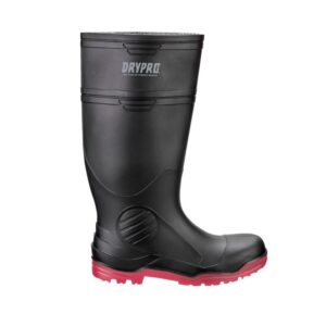 Bota hule negra CON casco