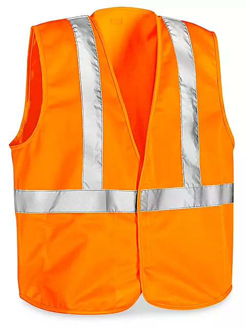 CHALECO NARANJA ALTA VISIBILIDAD CERRADO C/REFLEJANTE