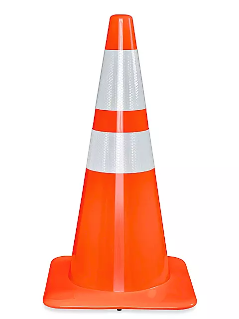 CONO DE PVC PREMIUM C/REFLEJANTE LAMIRA, NARANJA, ATC-R,  (70cm)