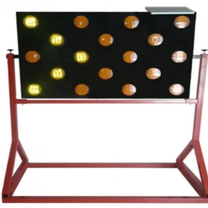 FLECHERO LUMINOSO SOLAR DE 18 MODULOS
