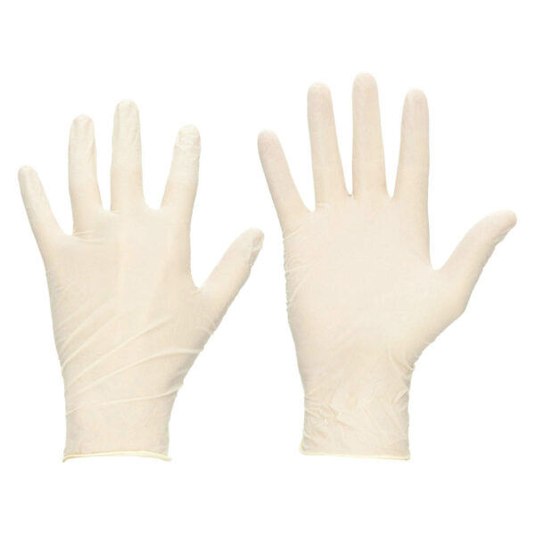 GUANTE DE LATEX DESECHABLE SIN TALCO