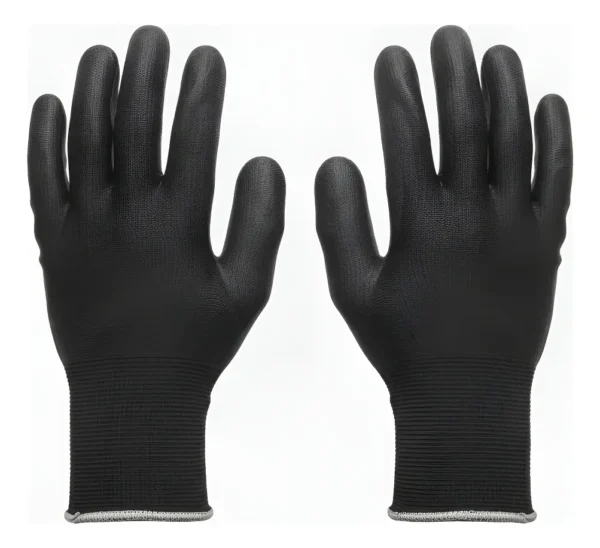 GUANTE NYLON NEGRO PALMA NITRILO