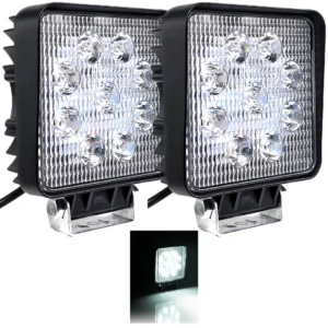 IOL JUEGO FARO CUADRADO CON ESTROBO 9 LED 27 WAT