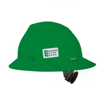 MSA Casco ala ancha VERDE