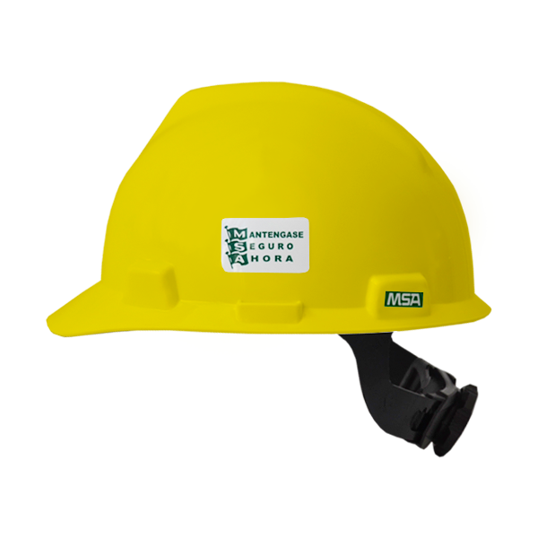 MSA casco ala ancha AMARILLO Fast track