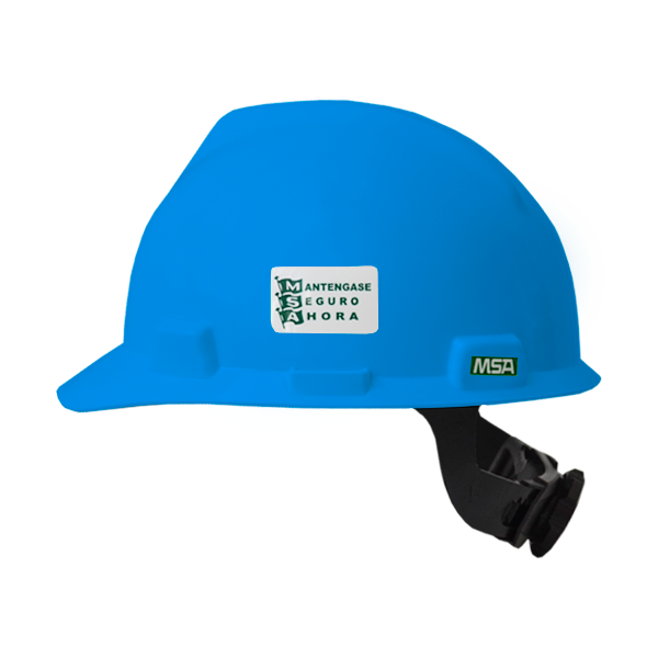 MSA casco ala ancha AZUL Fast track