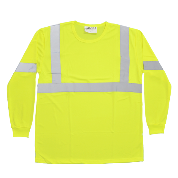 PLAYERA POLO MANGA LARGA (M, AMARILLO)