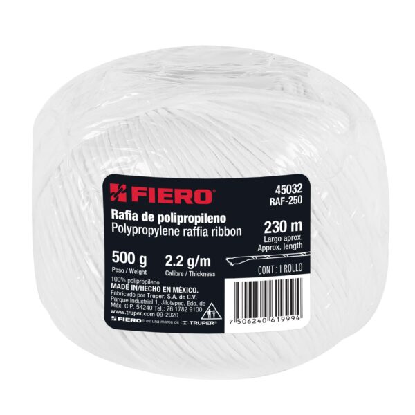 RAFIA BLANCA 230METROS  500GR 45032